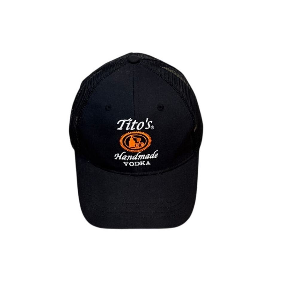 Tito's Handmade Vodka Black Baseball Trucker Snapback Hat One Size